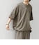 【WEB限定】SHIPS any:〈吸水速乾/UVカット〉ドライタッチ ヘンリーネック Tシャツ＋イージーショーツ＋パッカブルバッグ 3点セット◇