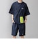 【WEB限定】SHIPS any:〈吸水速乾/UVカット〉ドライタッチ ヘンリーネック Tシャツ＋イージーショーツ＋パッカブルバッグ 3点セット◇