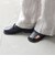 【SHIPS any別注】ALL BLACK:  バック ストラップ サンダル