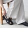 【SHIPS any別注】ALL BLACK:  バック ストラップ サンダル