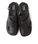 【SHIPS any別注】ALL BLACK:  バック ストラップ サンダル
