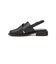 【SHIPS any別注】ALL BLACK:  バック ストラップ サンダル