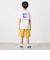 THE NORTH FACE: スクエア バンダナ  バックプリント ロゴ Tシャツ 26SS<KIDS>