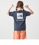 THE NORTH FACE: スクエア バンダナ  バックプリント ロゴ Tシャツ 26SS<KIDS>