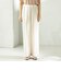 〈接触冷感/手洗い可能〉Jupiter 麻混 タック ギャザー パンツ
