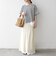 〈洗濯機可能〉レース ヘム アシンメトリー ショートスリーブ TEE