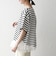 〈洗濯機可能〉レース ヘム アシンメトリー ショートスリーブ TEE