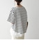 〈洗濯機可能〉レース ヘム アシンメトリー ショートスリーブ TEE