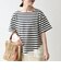 〈洗濯機可能〉レース ヘム アシンメトリー ショートスリーブ TEE