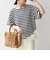 〈洗濯機可能〉レース ヘム アシンメトリー ショートスリーブ TEE