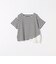 〈洗濯機可能〉レース ヘム アシンメトリー ショートスリーブ TEE