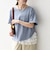 〈洗濯機可能〉レース ヘム アシンメトリー ショートスリーブ TEE