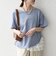 〈洗濯機可能〉レース ヘム アシンメトリー ショートスリーブ TEE
