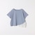 〈洗濯機可能〉レース ヘム アシンメトリー ショートスリーブ TEE