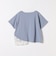 〈洗濯機可能〉レース ヘム アシンメトリー ショートスリーブ TEE