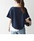 〈洗濯機可能〉レース ヘム アシンメトリー ショートスリーブ TEE