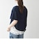 〈洗濯機可能〉レース ヘム アシンメトリー ショートスリーブ TEE