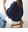 〈洗濯機可能〉レース ヘム アシンメトリー ショートスリーブ TEE