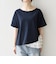 〈洗濯機可能〉レース ヘム アシンメトリー ショートスリーブ TEE