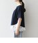 〈洗濯機可能〉レース ヘム アシンメトリー ショートスリーブ TEE