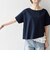 〈洗濯機可能〉レース ヘム アシンメトリー ショートスリーブ TEE