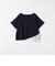 〈洗濯機可能〉レース ヘム アシンメトリー ショートスリーブ TEE