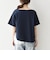〈洗濯機可能〉レース ヘム アシンメトリー ショートスリーブ TEE