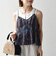 〈手洗い可能〉エンブロイダリー レース シアー ギャザー キャミ