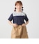 SHIPS any: レース カラー リボン 半袖 Tシャツ<KIDS>