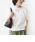 【WEB限定】〈手洗い可能〉ペーパー ヘンリーネック アイレット ニット