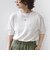 【WEB限定】〈手洗い可能〉ペーパー ヘンリーネック アイレット ニット