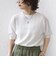 【WEB限定】〈手洗い可能〉ペーパー ヘンリーネック アイレット ニット