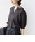 【WEB限定】〈手洗い可能〉ペーパー ヘンリーネック アイレット ニット
