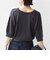 【WEB限定】〈手洗い可能〉ペーパー ヘンリーネック アイレット ニット