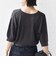 【WEB限定】〈手洗い可能〉ペーパー ヘンリーネック アイレット ニット