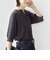 【WEB限定】〈手洗い可能〉ペーパー ヘンリーネック アイレット ニット