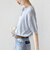 【WEB限定】〈手洗い可能〉ペーパー ヘンリーネック アイレット ニット