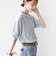 【WEB限定】〈手洗い可能〉ペーパー ヘンリーネック アイレット ニット