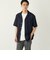SHIPS Colors:〈接触冷感〉カット ジャカード オープンカラー シャツ