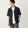 SHIPS Colors:〈接触冷感〉カット ジャカード オープンカラー シャツ