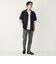 SHIPS Colors:〈接触冷感〉カット ジャカード オープンカラー シャツ