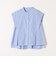〈手洗い可能〉マルチ ストライプ ペプラム シャツ ブラウス