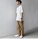 SHIPS any:〈洗濯機可能〉エアロ スケープ メッシュ 鹿の子 リブ Tシャツ◇