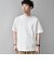 SHIPS any:〈洗濯機可能〉エアロ スケープ メッシュ 鹿の子 リブ Tシャツ◇