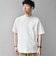 SHIPS any:〈洗濯機可能〉エアロ スケープ メッシュ 鹿の子 リブ Tシャツ◇