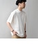 SHIPS any:〈洗濯機可能〉エアロ スケープ メッシュ 鹿の子 リブ Tシャツ◇