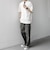 SHIPS any:〈洗濯機可能〉エアロ スケープ メッシュ 鹿の子 リブ Tシャツ◇
