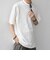 SHIPS any:〈洗濯機可能〉エアロ スケープ メッシュ 鹿の子 リブ Tシャツ◇