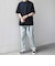 SHIPS any:〈洗濯機可能〉エアロ スケープ メッシュ 鹿の子 リブ Tシャツ◇