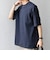 SHIPS any:〈洗濯機可能〉エアロ スケープ メッシュ 鹿の子 リブ Tシャツ◇